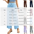 thumbnail image 3 of KIHOUT Womens Elastic Waist Capri Pants with Pockets Solid Color Casual Loose Fit Cropped Ankle Length Trousers for Summer Spring Daily Wear, 3 of 7