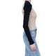 thumbnail image 4 of Txlixc Pullover de mujer, cuello redondo de contraste, manga de raglan larga, adecuado para la primavera y el otoño Txlixc moda, 4 of 7