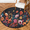 Multicolour 3, variant on CURLYOOT Round Rug 3ft Vintage Wine Glass Retro Area Rug, Washable Circle Mat Non Slip Floor Carpet Mat, Soft Indoor Rugs for Entryway Living Room Dining Room Bedroom