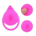 thumbnail image 3 of Unique Bargains 1 Pc Hangable Silicone Facial Cleansing Brush 3.15"x2.36"x0.71" Rose Red, 3 of 6