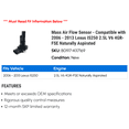 thumbnail image 2 of Mass Air Flow Sensor - Compatible with 2006 - 2013 IS250 2.5L V6 4GR-FSE Naturally Aspirated 2007 2008 2009 2010 2011 2012, 2 of 2