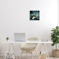 thumbnail image 2 of Stupell Industries Dreamy Surreal Bird Flying Moon Harp Galaxy Stars Wood Wall Art, 12 x 12, Design by Paula Belle Flores, 2 of 5