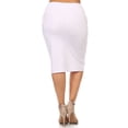 thumbnail image 3 of Women's Plus Size Stretchy Pencil Midi Skirt ? Casual & Office Style, 3 of 4