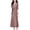 Khaki L, variant on 2 Pcs/Set Women Coat Pants Suit Turn-down Collar Long Sleeves Suit Coat A-line Sleeveless Strappy Dress OL Commute Formal Business Outfit