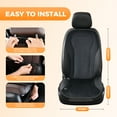 thumbnail image 5 of Coverado Heated Car Seat Cover, Faux Leather&Flannel Car Seat Heater with Intelligent controller, Universal Fit Most Cars, Black, 5 of 11