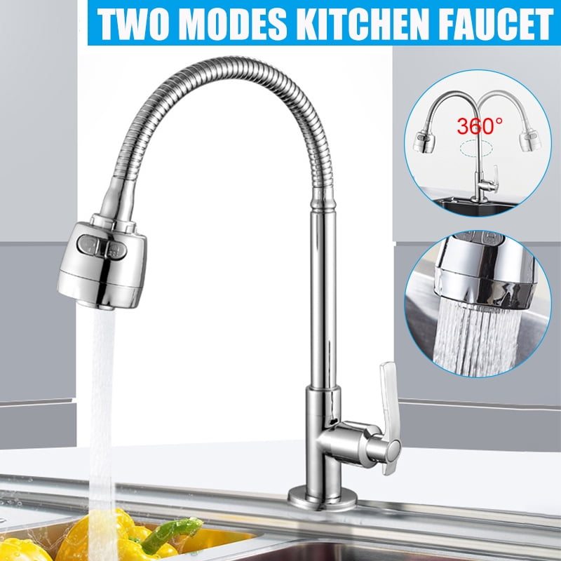 Sink for hot and Cold Water Faucet Spray Sink Taps Kitchen tap Wall tap Type 304 Stainless Steel Built-in Kitchen Faucet Single Lift Laundry Kitchen Pool Rotation Universal