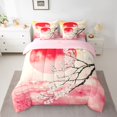 thumbnail image 2 of Castle Fairy Teens Floral Sakura Bedding Comforter Set,Japanese Style Queen Bedding Sets, 2 of 8