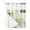 Grey Green, variant on No Hook Shower Curtain with Snap-in Liner, Spring Floral Waterproof Fabric Bathroom Curtains, Dark Purple Flowers Patchwork Grid Bohemia Bath Curtains & Mesh Top Window Standard 72''x72''