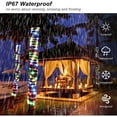 thumbnail image 6 of LED Rope Lights Battery Operated, 39ft 100 LEDs Outdoor/Indoor Waterproof Fairy Lights 8 Modes Dimmable/Timer with Remote Control for Christmas Camping Party Garden Holiday Decoration ,Multicolor, 6 of 8