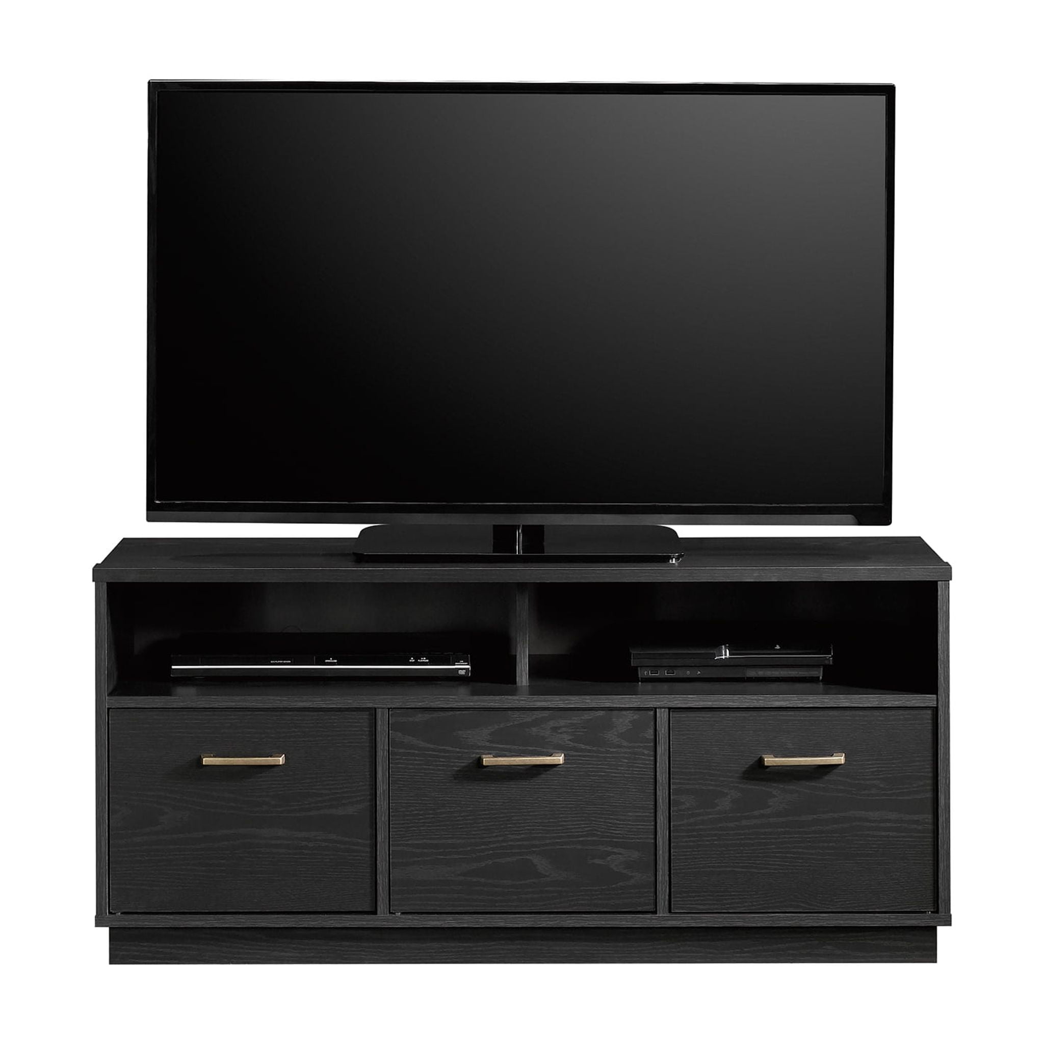 Mainstays 3-Door TV Stand Console for TVs up to 50", Blackwood Finish