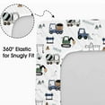 thumbnail image 2 of Plushii Bassinet Sheets for Baby Boys Girls 3 Pack, 33" x 18" Soft Bassinet Fitted Sheet, Bedside Sleeper Bassinet Sheets Fit for Oval Rectangle and Hourglass Bassinet Mattress (Truck), 2 of 5