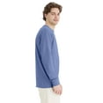 thumbnail image 2 of Hanes Long Sleeve Cotton T-Shirt Unisex Garment Dyed Tee Crewneck Cotton, 2 of 7