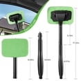 thumbnail image 2 of 3pcs Car Window Cleaner Brush Kit Windshield Wiper Microfiber Wiper Cleaner Cleaning Brush Auto Cleaning Wash Tool Long Handle, 2 of 8