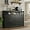 Black, variant on 31.5" Black Storage Cabinet with Drawers and Shelf, Farmhouse Sideboard Buffet with Storage, Kitchen Pantry Hutch, Coffee Bar Cabinet Station Table for Kitchen, Living, Dining Room