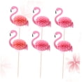 thumbnail image 4 of FENGGUIQU 10Ud Firételas Rosa Para Decoración De Pasteles Con Diseño 3D Para Fiesta Hawaiana, 4 of 6