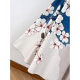 thumbnail image 4 of Women Multicolor Floral Print Sleeveless V-Neck Maxi Dress, 4 of 5