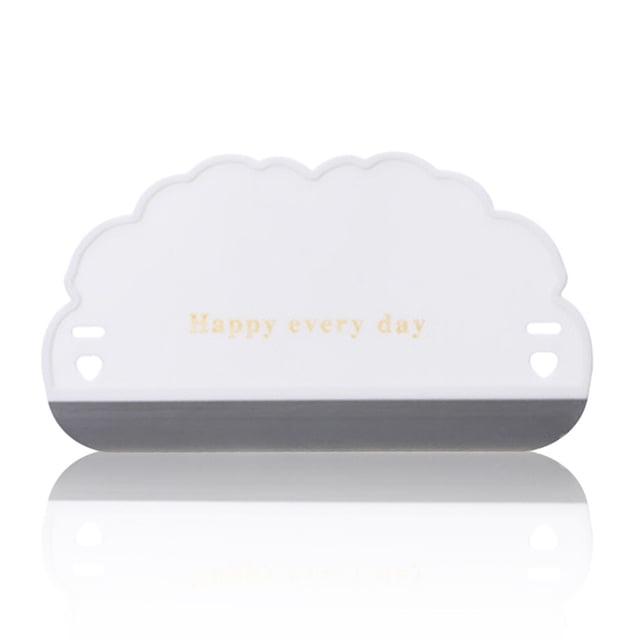 Monstrate Limpiaparabrisas de vidrio Desempañador Baño Ducha Ventanas Cepillo de portátil Herramientas de limpieza Accesorios Blanco Type3 NO3