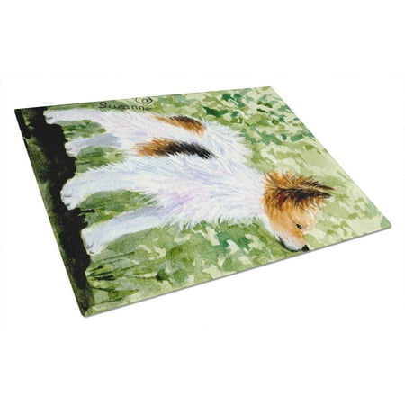 

Caroline s Treasures Papillon Glass Cutting Board Large