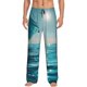 thumbnail image 1 of Fotbe Turquoise Ocean Reflection Pantalones de Pijama para Hombre, Pantalones de Dormir, Pantalones de Casa con Cintura Ajustable y Bolsillos-Large, 1 of 6