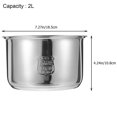 thumbnail image 2 of HLONK Stainless Steel Cookware Household Rice Cooker Inner Pot Professional Rice Cooker Pot Electric Cooker Accessory Rice Cooker Stainless Steel Inner Pot, 2 of 10