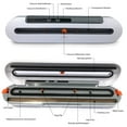 thumbnail image 4 of Vacuum Sealer Machine, Automatic Food Saver , Dry and Wet Food Saver Vacuum Sealer, 4 of 9