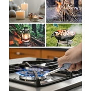 M-K Windproof Candle Lighters, Butane Refillable, Multipurpose for BBQ, Camping, Outdoor Use (Pastel, 5 Pack)