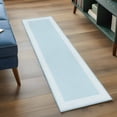 thumbnail image 4 of Sky Blue Greek Key Large Area Rugs for Bedroom Living Room, Soft Non Slip Carpet Bedside Rug, Geometric Greece Ancient Farmhouse Geo Rectangular Floor Cover Kitchen Accent Rug 2'x6' for Office, 4 of 9