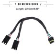 thumbnail image 3 of Unique Bargains Can Bus EFI Y Splitter Cable Connector Adapter Plastic Black, 3 of 6