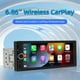 thumbnail image 2 of 1 Din 6.86inch HD Car Radio Multimedia Carplay Touch Screen Mirror Link Stereo Bluetooth USB FM Camera, 2 of 5