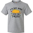 thumbnail image 3 of Inktastic Im Just Here For The Tacos Cinco De Mayo Youth T-Shirt, 3 of 5
