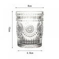 thumbnail image 2 of HLONK Romantic Embossed Water Glass Premium Glass Set For Refreshments  Soda & Beverages  Perfect For Dinner Parties  Bars & Restaurants, 2 of 4
