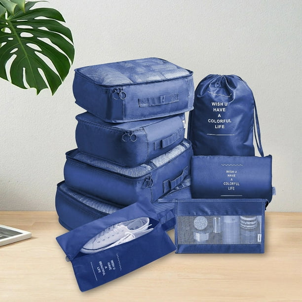 1pc Beige Storage Bag, Large Capacity Travel Underwear Organizer