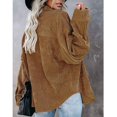 thumbnail image 1 of Tops Casuales Para Mujer, Blusa De Manga Larga Versátil Con Bolsillo Con Botones Para El Trabajo Para Ir De Compras Para Mujer ANGGREK Otros, 1 of 4