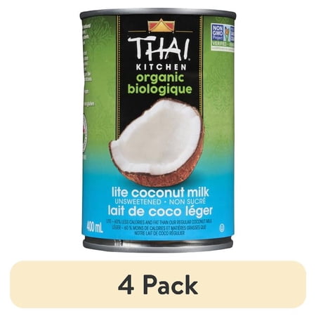 (4 pack) Thai Kitchen Organic Gluten Free Lite Coconut Milk
