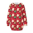 thumbnail image 4 of TIMIFIS Robe Décontractée Longue à Capuche pour Femmes Robe de Noël Moche Légère à Manches Longues avec Poche, 4 of 6