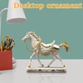 thumbnail image 4 of Decorative Horse Statue Resin Sculpture Classic Saddle Design Home Office Art Ornament Collectible Figurine Gift Display, 4 of 5