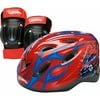 Hot Wheels Rally Racer Child's Bike Helmet, Knee Pads and Elbow Pads - Value Pack