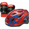 Hot Wheels Rally Racer Child's Bike Helmet, Knee Pads and Elbow Pads - Value Pack
