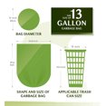 thumbnail image 5 of AOUNQ Trash Bags 13 Gallon Size,100 Count Compostable Tall Kitchen Garbage Bags,Large Biodegradable Trash Bags for Kitchen Garden Home,Heavy Duty Unscented, 5 of 8
