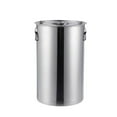 thumbnail image 2 of CarpNettore Stainless Steel Bucket with Lid Beverage Drink Dispenser Milk Pail for Household 25x40cm, 2 of 9
