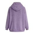 thumbnail image 7 of Men's Plus Size Casual Color Block Plush Sweatshirt Zipper Hoodie Loose Blouse Warm Coat Winter Top Blouse Slim Casual Solid Soft Top Coat Long Sleeve Hooded Sweatshirt Top Jacket, 7 of 7