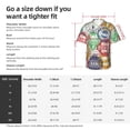 thumbnail image 6 of Lsque Travel Stamp pattern Hawaiian Shirt for Men, Unisex Summer Beach Casual Short Sleeve Button Down Shirts-Large, 6 of 9
