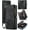 Black, variant on Wallet Case for Samsung Galaxy S25 FE, Zipper Purse Folio Leather Wallet with Card Holder Wrist Strap Detachable Magnetic Shockproof Protective Back Case for Samsung Galaxy S25 FE 5G