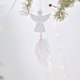 thumbnail image 3 of Colgante de pluma transparente Fiudx Decoraciones navideñas para árbol de Navidad, 3 of 6