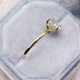 thumbnail image 3 of Diiro Oval Cut Solitaire Engagement Ring in 14K Vermeil Yellow Gold, 4 Prong Diamond Ring, Minimalist Promise Ring for Women, 3 of 5