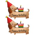 thumbnail image 1 of Globos de cumpleaños Woduntes Dachshund Dog, 2 unidades, para fiestas de perros, 1 of 7
