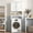 White, variant on CONCETTA White Over The Toilet Cabinet for Bathroom, Space Saver Storage with Quiet Magnetic Doors & Adjustable Bottom Stabilizer