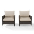 thumbnail image 4 of Crosley Kiawah Outdoor Wicker / Rattan Chair Set in Sand Beige (Set of 2), 4 of 13