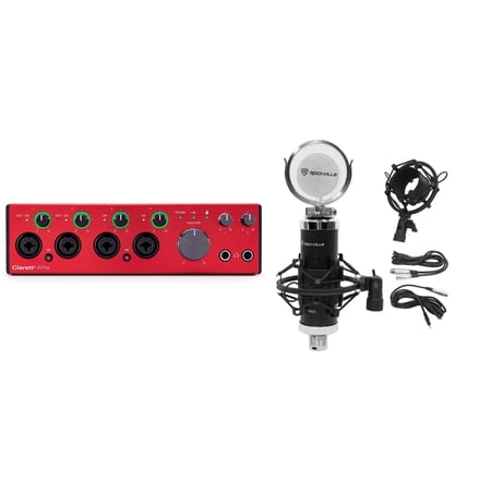 Focusrite Clarett+ 4Pre USB-C Audio Recording Interface JFET/ADAT+Microphone