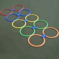 thumbnail image 4 of Linyer Bonrich Hopscotch Game Circle Set Jumping Rings Outdoor Children Jump Circle Physical Training Fun Games Toys random color 38cm, 4 of 8